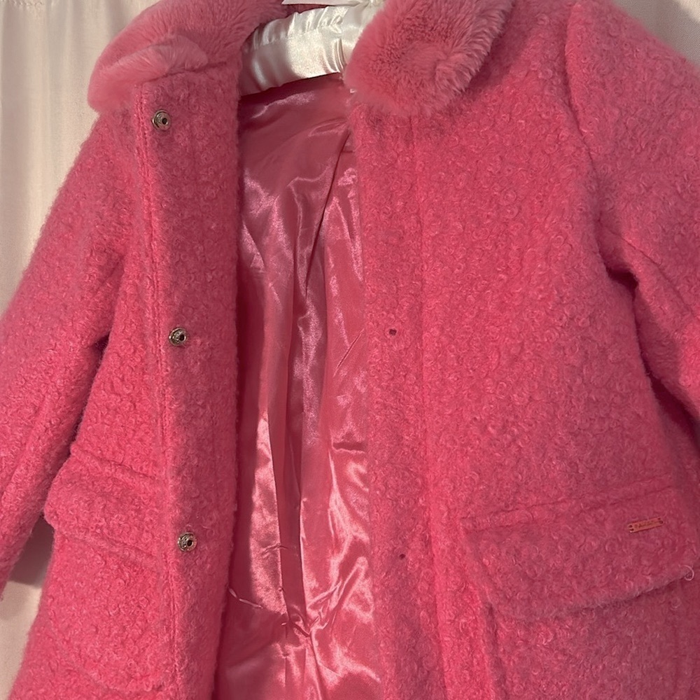 🎁 Preworn Holiday Special Occasion Toddler Girls Size 5 Coat Special Price 🎁 - Picture 4 of 5